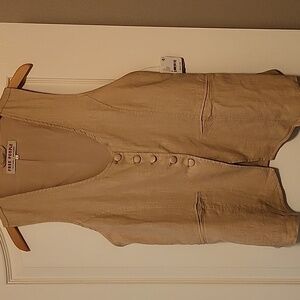 Free people tan vest